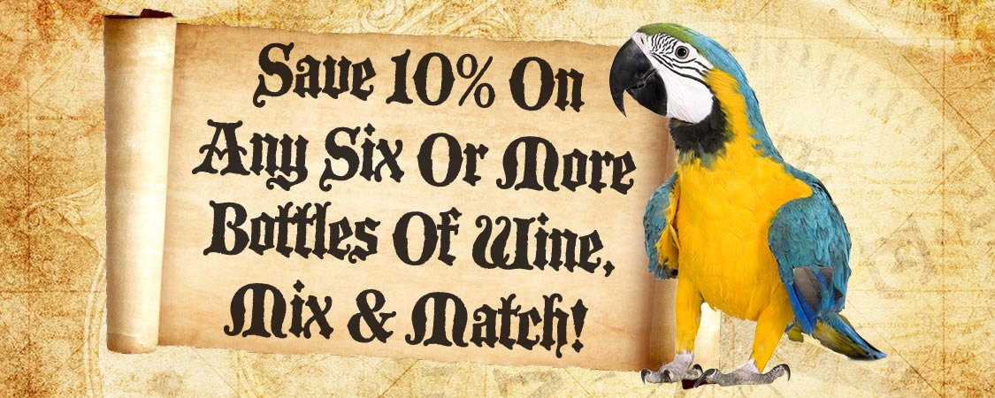 Captain Jack's - Save 10% on any Six or More Bottles of Wine - Mix & Match