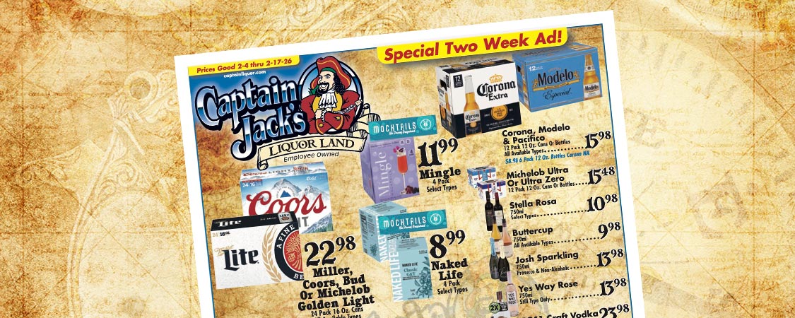 Captain Jack's Special Two Week Ad!