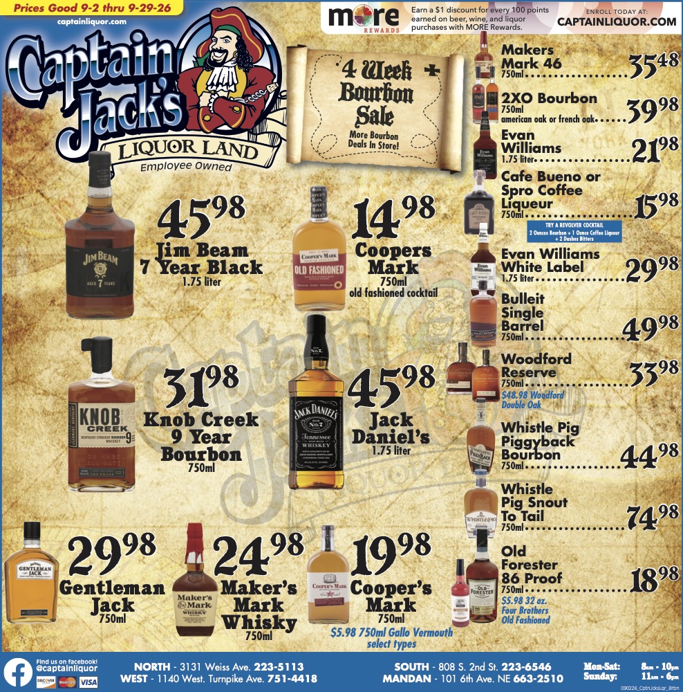 4-Week Bourbon Sale