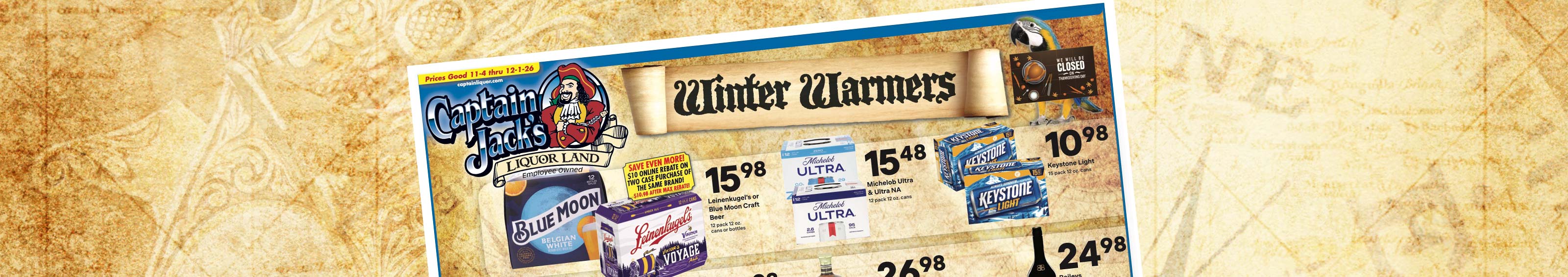 Captain Jack's Winter Warmers